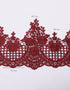 Border Lace Valeria Mix and Match (Maroon) + Satin (Red)
